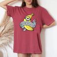 ミニオン Bad To The Banana レディースオーバーサイズコンフォートTシャツ Crimson