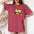 ミニオン Bananagoals レディースオーバーサイズコンフォートTシャツ Crimson