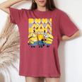 ミニオン Banana×4 レディースオーバーサイズコンフォートTシャツ Crimson