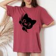 面白い猫 子猫 キティギフト 男性 女性 子供 男の子 女の子 長袖tシャツ レディースオーバーサイズコンフォートTシャツ Crimson