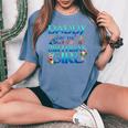 Daddy Of The Birthday Girl Matching Oceania Adventure Family Women's Oversized Comfort T-shirt Blue Jean
