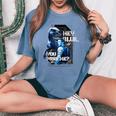 ジュラシック・ワールド Hey Blue You Miss Me レディースオーバーサイズコンフォートTシャツ Blue Jean