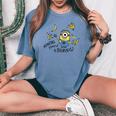 ミニオン Powered By Bananas レディースオーバーサイズコンフォートTシャツ Blue Jean