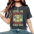 40歳の誕生日 男性 女性 40歳 1984年 装飾 面白い ギフト レディースオーバーサイズコンフォートTシャツ Pepper