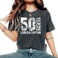 50歳 男性 ギフト 50歳 誕生日プレゼント 女性用 レディースオーバーサイズコンフォートTシャツ Pepper