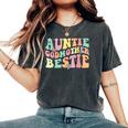 Auntie Godmother Bestie Aunt God Mother Bestie Women's Oversized Comfort T-Shirt Pepper