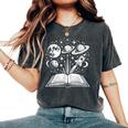 Bookpace Reading Lover Teacher Bookworm Librarian Reader レディースオーバーサイズコンフォートTシャツ Pepper