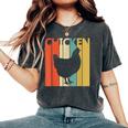 Chicken ニワトリ 動物 レディースオーバーサイズコンフォートTシャツ Pepper