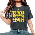 Cute Lemon Tropical Fruits Coquette Bows Summer Girl Women Women's Oversized Comfort T-Shirt Pepper
