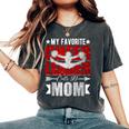 My Favorite Cheerleader Calls Me Mom Cheer Mom Women's Oversized Comfort T-Shirt Pepper