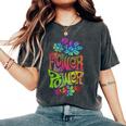Flower Power ヒッピー サイケデリック '70年代レトロ レディースオーバーサイズコンフォートTシャツ Pepper