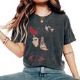 Girl With Red Horns 日本アートスタイル 面白いグラフィックtシャツ レディースオーバーサイズコンフォートTシャツ Pepper