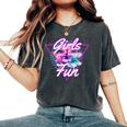Girls Just Wanna Have Fun 1980S Eighties Costume Party レディースオーバーサイズコンフォートTシャツ Pepper