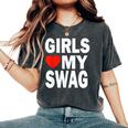 Girls Love Mywag シャツ おもしろい言葉 ガールズ Love Mywag レディースオーバーサイズコンフォートTシャツ Pepper