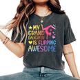 My Granddaughter Gymnastics Grandma Of A Gymnast Grandma Small Black Women's Oversized Comfort T-Shirt Pepper