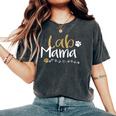 Lab Mom Lab Mama ラブラドールレトリバー シャツ かわいいペット愛好家 犬 レディースオーバーサイズコンフォートTシャツ Pepper