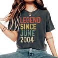 Legend 2004 21St Birthday For 21 Year Old Women's Oversized Comfort T-Shirt Pepper