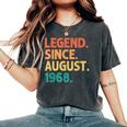 Legendince August 1968 Birthdayintage 1968 レディースオーバーサイズコンフォートTシャツ Pepper