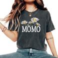 Momo Floral Chamomile Mother's Day Momo レディースオーバーサイズコンフォートTシャツ Pepper