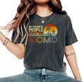 My Favorite People Call Me Momo ヴィンテージ レトロ 面白い モモモ レディースオーバーサイズコンフォートTシャツ Pepper