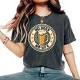 No Beer No Life ヴィンテージドリンク ビール愛好家 ビールファン向け レディースオーバーサイズコンフォートTシャツ Pepper