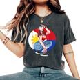 Pinay Girl フィリピン 強い フィリピン国旗 フィリピンプライド レディースオーバーサイズコンフォートTシャツ Pepper