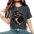 Pinup Girl Warbird 軍用航空機 航空機 レディースオーバーサイズコンフォートTシャツ Pepper