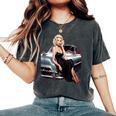 Pinup Girl ビンテージクラシックカー ホットロッド ロカビリー レディースオーバーサイズコンフォートTシャツ Pepper