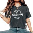 Promoted To Mommy 2025 レディースオーバーサイズコンフォートTシャツ Pepper