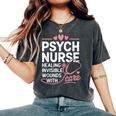 Psych Nurse Mental Health Psychiatric Nursing Appreciation レディースオーバーサイズコンフォートTシャツ Pepper