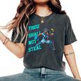 Thouhall Notteal Girls ソフトボールキャッチャー選手名言 レディースオーバーサイズコンフォートTシャツ Pepper