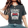 Uper Boxing Mom Guantes De Boxeo Y Boxeadores De Apoyo Cuello Camiseta extragrande cómoda para mujer Pepper