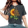 In A World Full Of Grandmas Be A Gaga Grandma Quote Women's Oversized Comfort T-Shirt Pepper