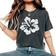 ハワイ ハイビスカス 花 ハワイアン レディースオーバーサイズコンフォートTシャツ Pepper