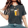 ビールをすすめるねこ2 猫 ビール Cat Beer レディースオーバーサイズコンフォートTシャツ Pepper