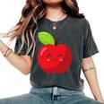 子供、女性、男性向けのミニマルな甘いリンゴ レディースオーバーサイズコンフォートTシャツ Pepper