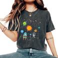 宇宙 惑星 太陽系 宇宙飛行士 オタク キッズ 男の子 女の子 レディースオーバーサイズコンフォートTシャツ Pepper