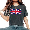 素晴 イギリス国旗 British Flag ユニオンジャック 旗 男性用、女性用 レディースオーバーサイズコンフォートTシャツ Pepper