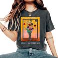 花瓶 オディロン・ルドン 絵画 シンボリズム 花ase Flowers Odilon Redonymbolism レディースオーバーサイズコンフォートTシャツ Pepper