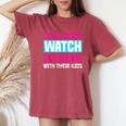 Anime Mom Kawaii Cosplay Fans Manga Japan Mother's Day Women's Oversized Comfort T-Shirt Blue Jean