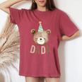 Dada Teddy Bear 1St Birthday Boy Girl Family Matching Party Women's Oversized Comfort T-Shirt Blue Jean