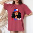 Puerto Rican Girl Puerto Rico Flag Proud Boricua Women Women's Oversized Comfort T-Shirt Blue Jean