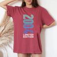 20歳の誕生日プレゼント 女の子 男の子 2004 限定版 レディースオーバーサイズコンフォートTシャツ Crimson