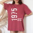 50歳の誕生日 男性 女性 50歳 1975年 誕生日プレゼント レディースオーバーサイズコンフォートTシャツ Crimson
