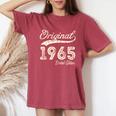 60Th Birthday Womenintage 1965 Original Parts レディースオーバーサイズコンフォートTシャツ Crimson
