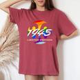 80歳の誕生日 男性 女性 80歳 1945年生まれ レディースオーバーサイズコンフォートTシャツ Crimson