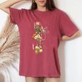 Beauty Flower（5） レディースオーバーサイズコンフォートTシャツ Crimson