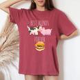 Best Friends Forever Beef Lover Pork Meat Bacon Burger レディースオーバーサイズコンフォートTシャツ Crimson