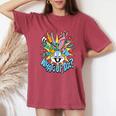 Bugs Bunny What's Up Doc レディースオーバーサイズコンフォートTシャツ Crimson