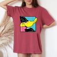 Daffy Duck レディースオーバーサイズコンフォートTシャツ Crimson